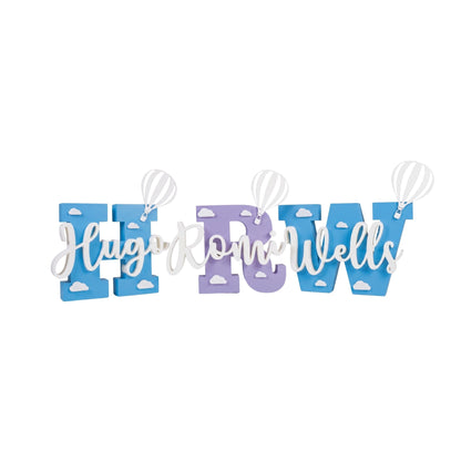 Customized Plastic Baby Name Sign